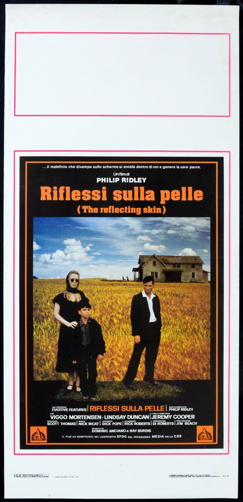 Locandina originale film Riflessi sulla pelle () - Regia di Philip Ridley