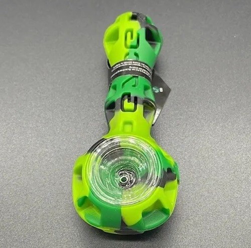 Eyce Silicone Spoon Smoking Pipe Glass Bowl 4" - 10 Colors Available! - Picture 3 of 59