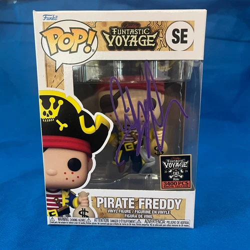 FUNKO FUNDAYS 2024 FUNTASTIC VOYAGE POP! PIRATE FREDDY LE 3400 SIGNED by FLUFFY