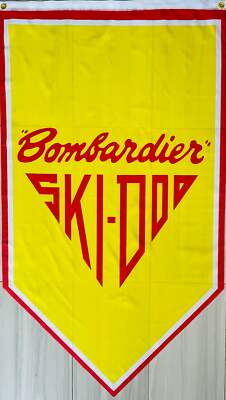 BOMBARDIER SKI-DOO SNOWMOBILES 3x5ft TRIANGLE FLAG BANNER MAN CAVE GARAGE