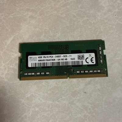 4GB 1Rx16 PC4-2400T DDR4 19200 SCO-11 SK Hynix HMA851S6AFR6N-UH Laptop RAM