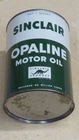 Vintage Sinclair Opaline One Quart Motor Oil Can Metal Gas Sign ~FULL~NOS~