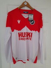MILLWALL FC OFFICIAL 2020/21 HUSKI CHOCOLATE THIRD SHIRT RARE LONG SLEEVE NEW Sm