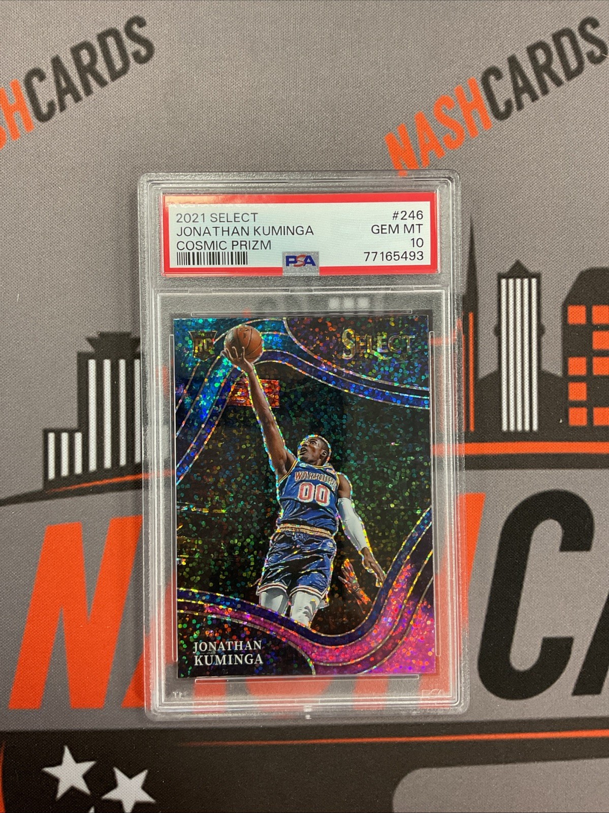 2021 Panini Select Jonathan Kuminga Rookie Courtside Cosmic Prizm SSP Psa 10 Gem