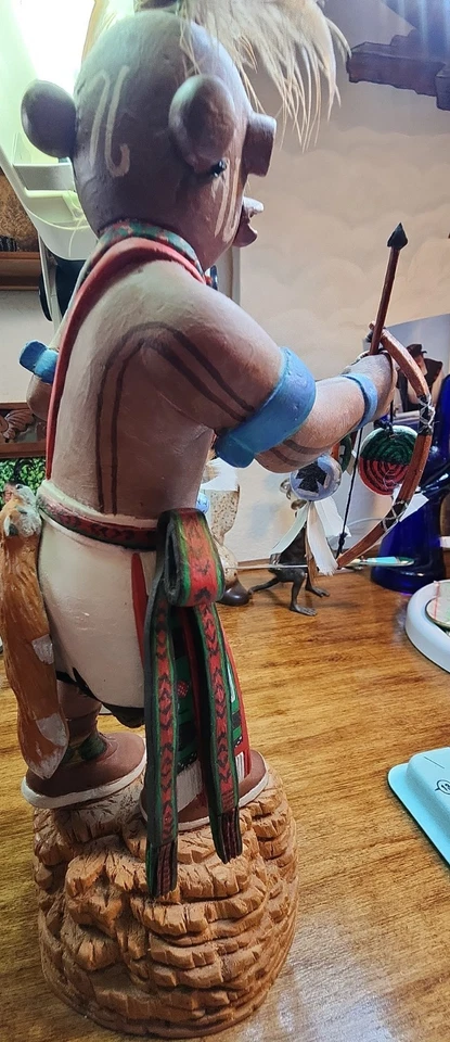 Poco común Kachina Toson Koyemsi, firmada, con TANTOS juguetes Foto 4 de 4