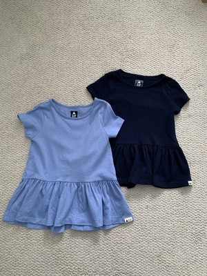 BABY GAP Lot Of 2 Navy & Periwinkle Ruffle Peplum Tops. Size 3T