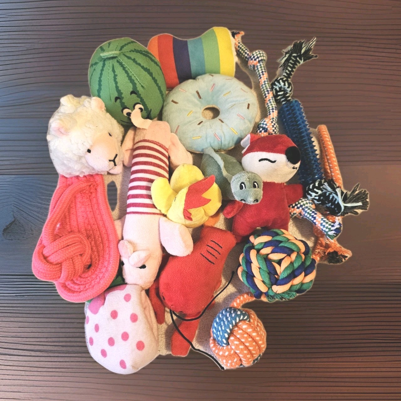 Lot Of 15 Dog Toys