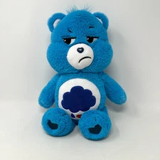 Care Bears Grumpy Bear Plush Basic Fun Stuffed Animal Blue Rain Cloud Teddy 10"