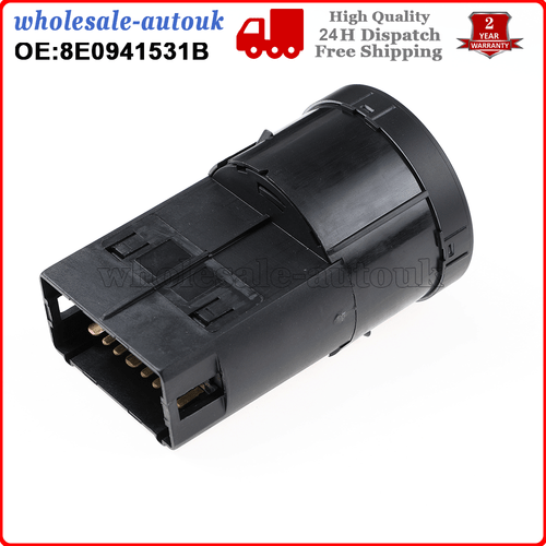For AUDI A4 8E B6 B7 2000-2007 AUTO Headlight Light Fog Light Switch 8E0941531B - Picture 7 of 9