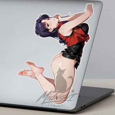 Misato Katsuragi Waifu 6'' Sticker  Anime Manga Cute  Laptop Skateboard Car
