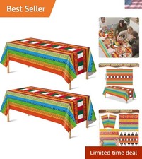 Cinco De Mayo Decorations - Fiesta Party Decorations - Fiesta Plastic Tablecl...