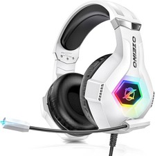 Casque gaming filaire jack 3.5 mm avec micro pour PC ordinateur