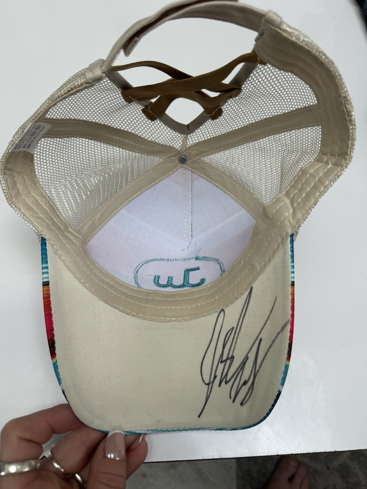 PONY Cappello da ballo firmato Josh Ward Serape coda di cavallo tour country western