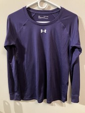 Under Armour Women s Long Sleeve HeatGear Shirt XS Purple