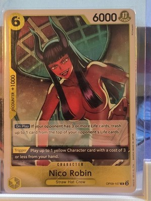 One Piece TCG OP09-107 (V.1) R ENG / Nico Robin / Emperors in the New World