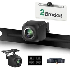 1080P Backup Camera for Cars SUVs Trucks RVs with License Plate Frame