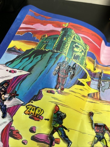 Vintage 1983 He Man MOTU rub n' play COLORFORMS playset used AS IS W11 - Picture 4 of 17