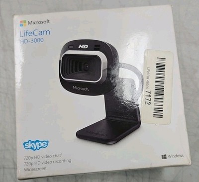 Microsoft LifeCam HD-3000 720p Webcam USB 