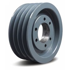 1/2 In To 2-1/2 In Quick Detachable Bushed Bore 4 Groove V-Belt Pulley 8.35 In