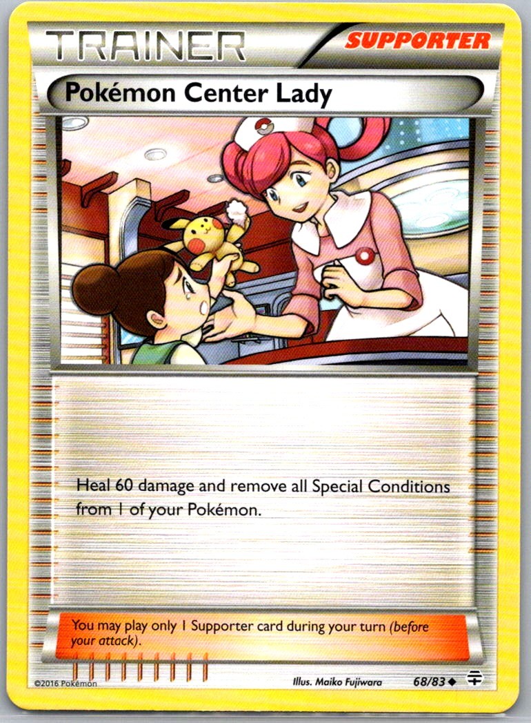 Pokemon Center Lady 68/83 Generations Uncommon Normal NM