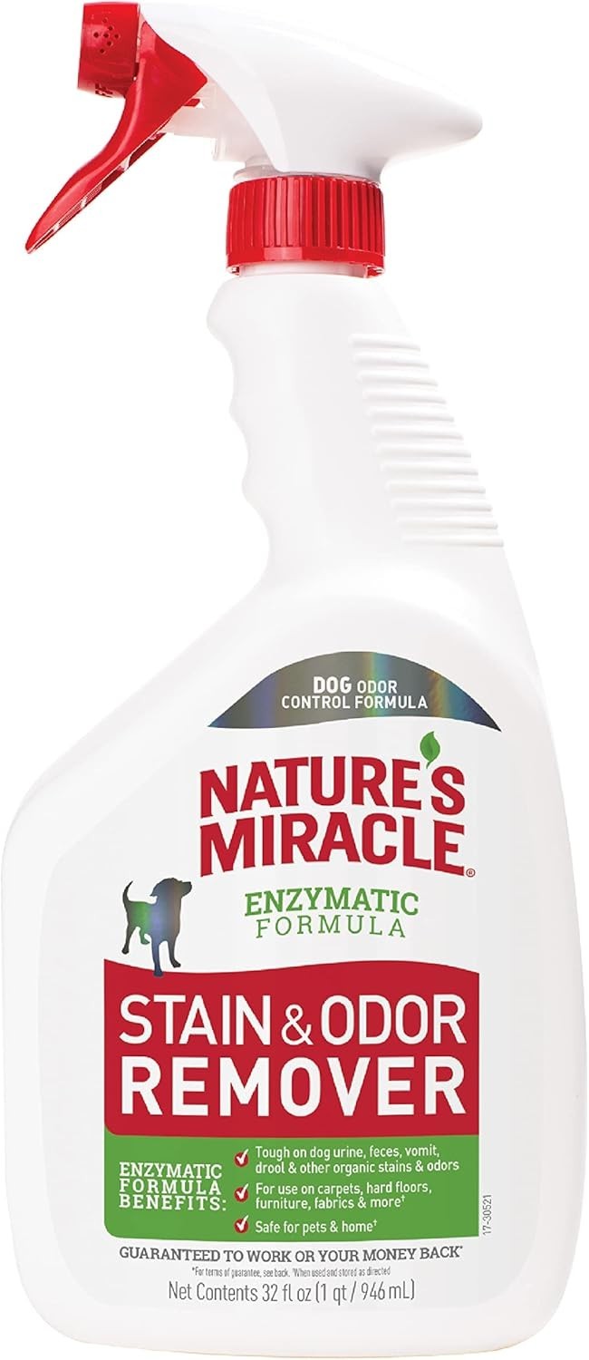 Nature&rsquo;s Miracle Stain and Odor Remover Dog, 32 Ounces, Odor Control Formula