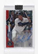 2020 Topps Clearly Authentic Auto Red 22/50 Trent Grisham #CCA-TG Auto 1s4s