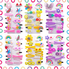 84PCS Hair Accessories for Girls Little Girl Hair Clips Barrettes for Baby Toddl