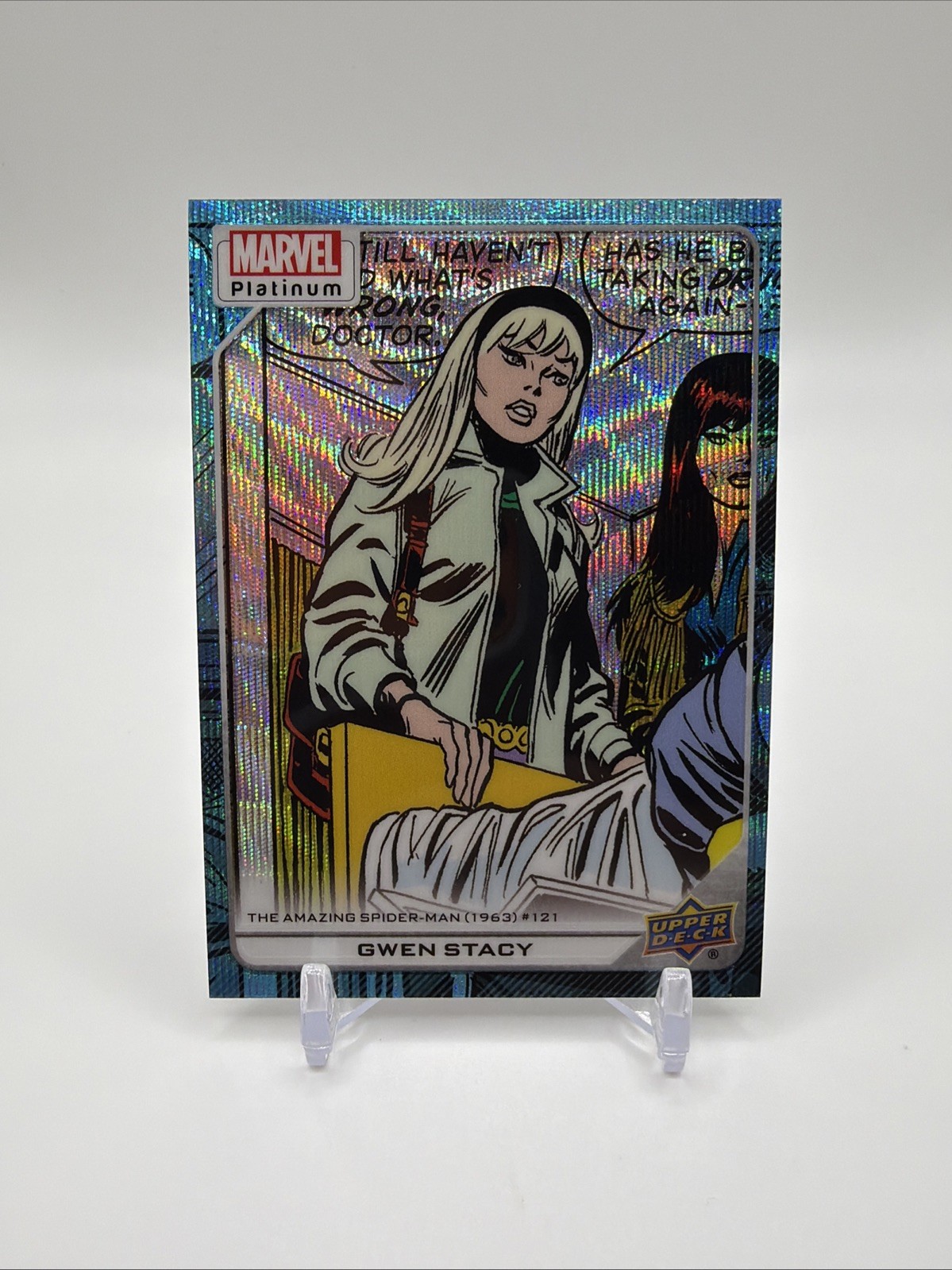 Gwen Stacy - 2023 Upper Deck Marvel Platinum #129 Blue Surge