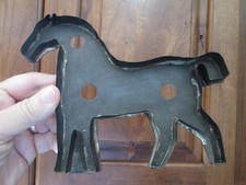 Antique 1800s Large TIN - Folk Art - HORSE - COOKIE CUTTER old patina