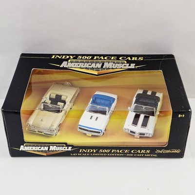 Ertl American Muscle Indy 500 Pace Cars (3 Pc. Set) 1/43 Scale Diecast Toy New