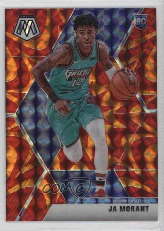 2019-20 Panini Mosaic Rookies Reactive Orange Prizm Ja Morant #219 Rookie RC