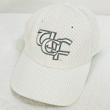 Zephyr UCF Knights Team Logo Stretch Flex Hat Cap M/L White NCAA College