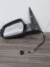 AUDI A5 8T MK1 2016 MANUAL FOLD WING MIRROR FRONT LEFT PASSENGER  IN BLACK LZ9Y