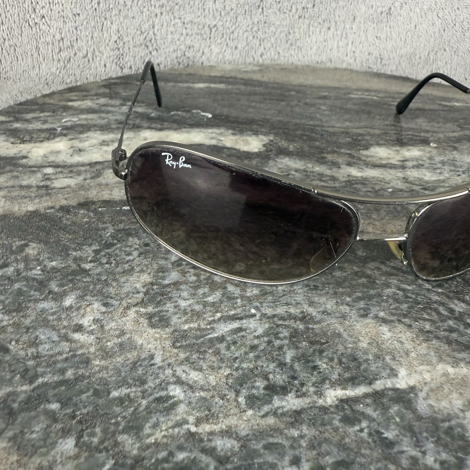 Ray-Ban Sunglasses Silver Frames Gradient Lenses … - image 6