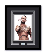 CM Punk Autographed Signed 11x14 Framed Photo WWE UFC ACOA
