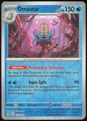 Omastar 139/165 Reverse Holo Rare SV: Scarlet & Violet 151