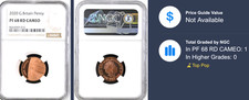 2020 1p One Pence Proof NGC PF68 RD Great Britain Penny