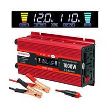 Car Power Inverter 12v to 110v 1000W/2000W Peak Power Inverters for Vehicles...