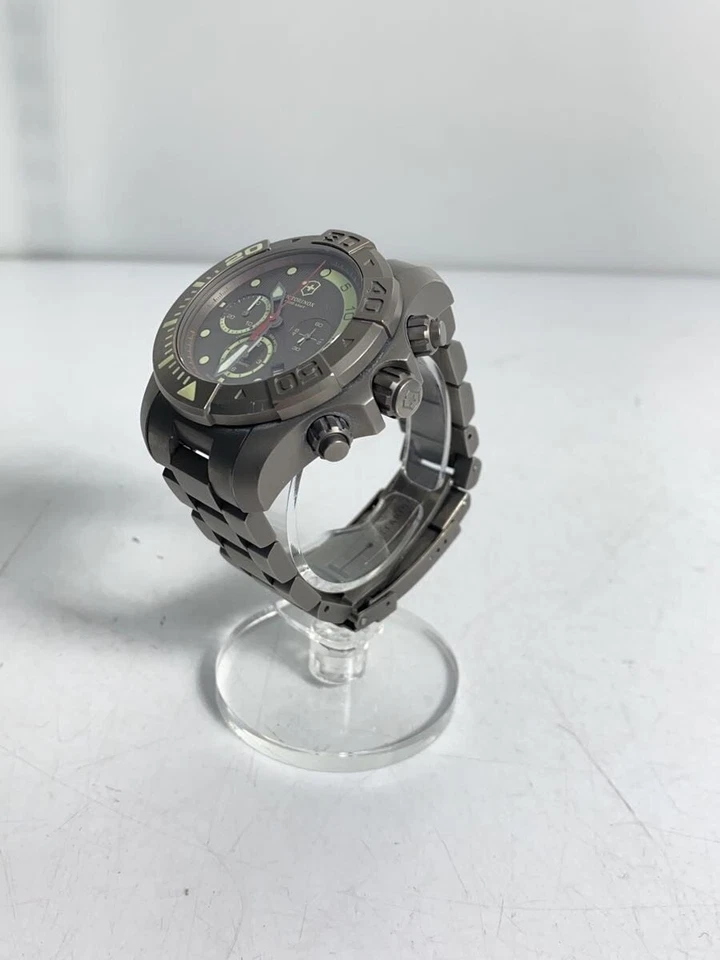 VICTORINOX Dive Master 500 relógio cronógrafo automático titânio excelente Japão - Imagem 2 de 4