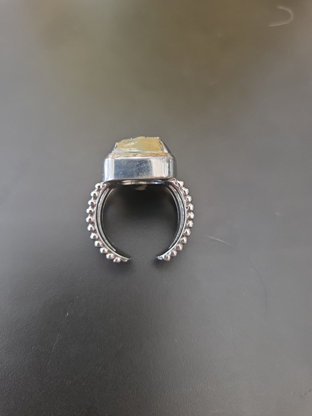 925 Sterling Silver Druzy Statement Ring India  A… - image 6