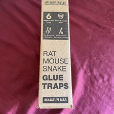 Rat, Snake and Mouse Traps 6Pk, Large Bulk Glue Rat Traps for Home, Adhesive