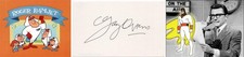 GARY OWENS SIGNED CARD Cartoon VOICE 1960s ROGER RAMJET SPACE GHOST TV, LAUGH IN