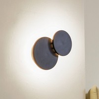 Lucande Led Wandleuchte, Wandlampe Innen 'Elrik' (Modern) In Schwarz Aus Metall