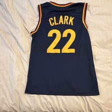 Indiana Fever Clark #22 WNBA Basketball Jersey Navy Yellow
