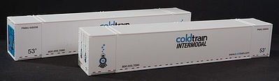 Con-Cor 488159 HO Cold Train ThermoKing 53' Reefer Container Set #1