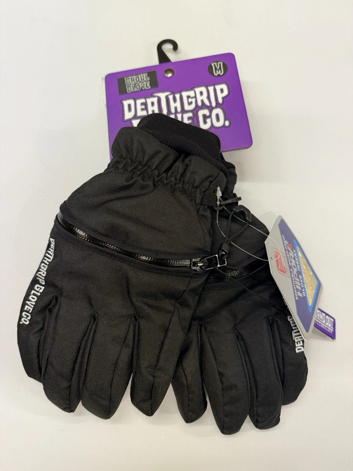 Deathgrip Glove Co Ghoul Glove Mens M Black Snowboard NWT
