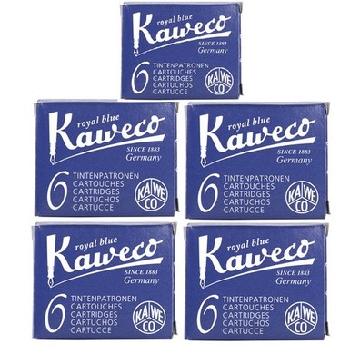 Kaweco K2830.02 Tintenpatronen königsblau / 6St.*5er Sparpack*