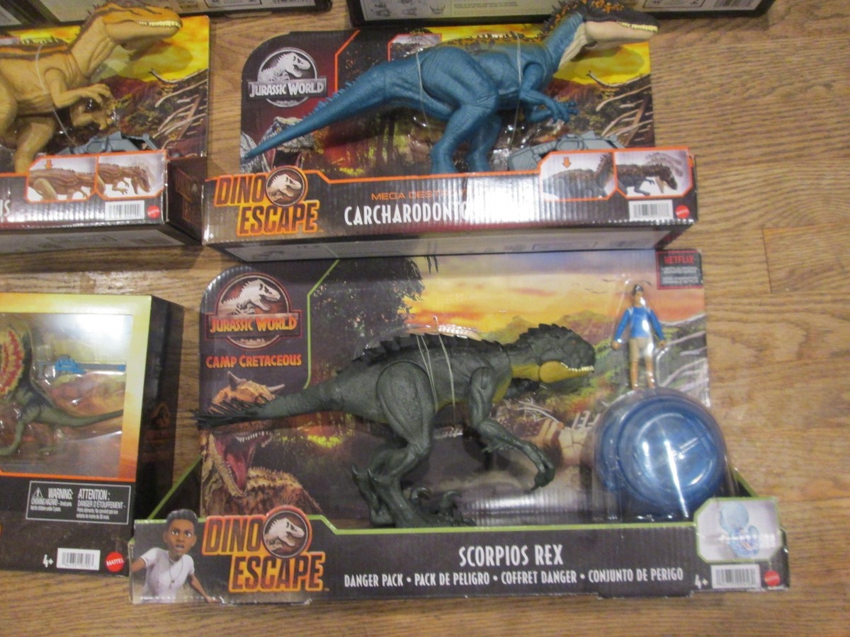 Jurassic World CAMP CRETACEOUS DINO ESCAPE SCORPIO REX KENJI