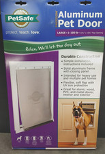 PetSafe PPA00-10861 Aluminum Pet Door for Dogs and Cats - White