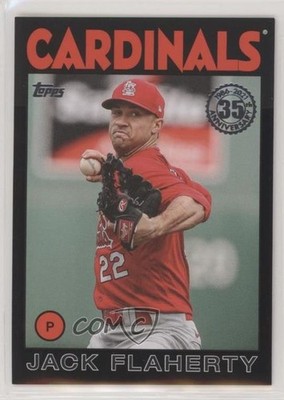 2021 Topps 1986 Baseball 35th Anniversary Black 8/299 Jack Flaherty #86B-73 0kd8